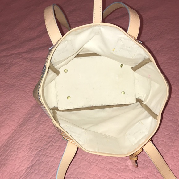 Dooney and Bourke Striped Patchwork Pastel Bag - Picture 8 of 13